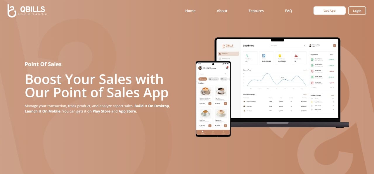 QBILLS POS APP - Project preview